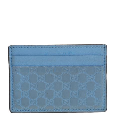 gucci blue card holder